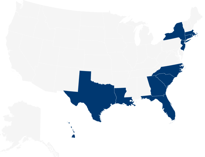 UPC Insurance State Coverage Map