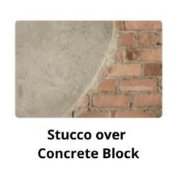 Stucco Home Construction Over Concrete Block