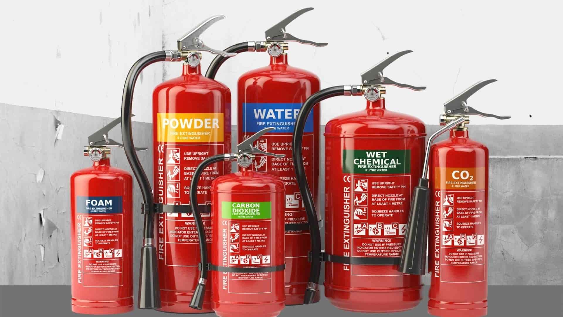 Types of fire extinguishers and their uses